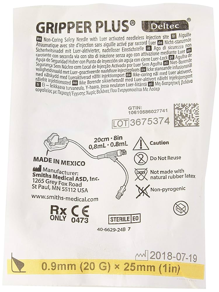 Amazon.com: Smiths Medical 21-2966-24 Deltec Gripper Plus